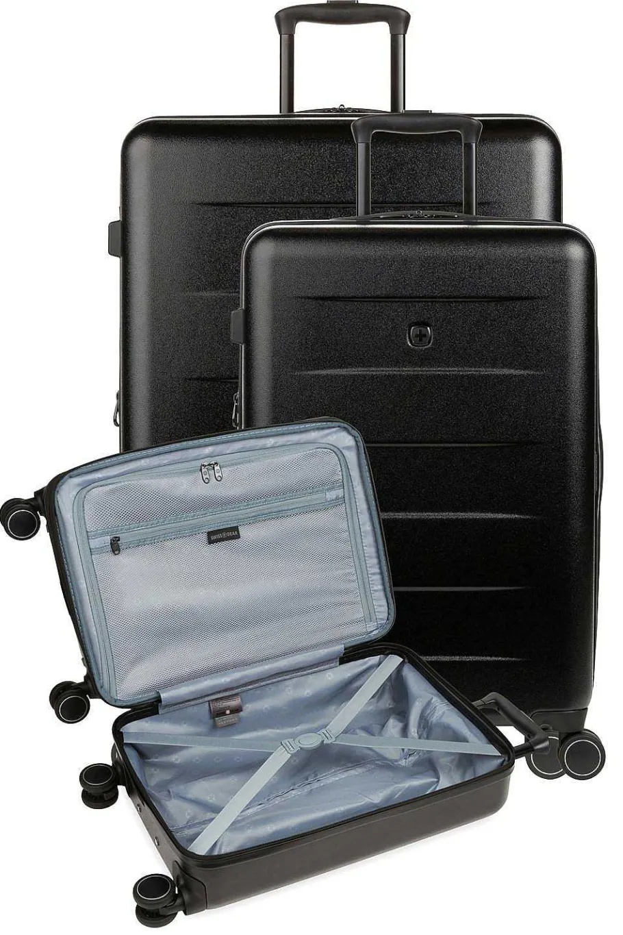 eclipse_expandable_spinner__piece_set_11.webp Hot SWISSGEAR Eclipse Expandable Spinner 3 Piece Set Black | Cream | Gray | Light Blue