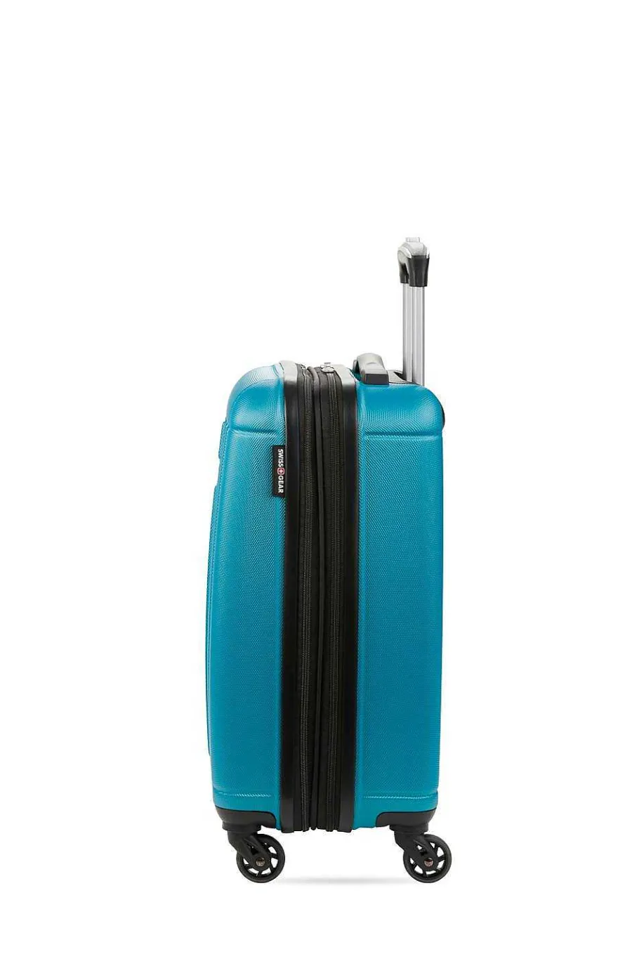 Store SWISSGEAR 6297 18" Expandable Carry On Hardside Spinner Luggage Black | Silver