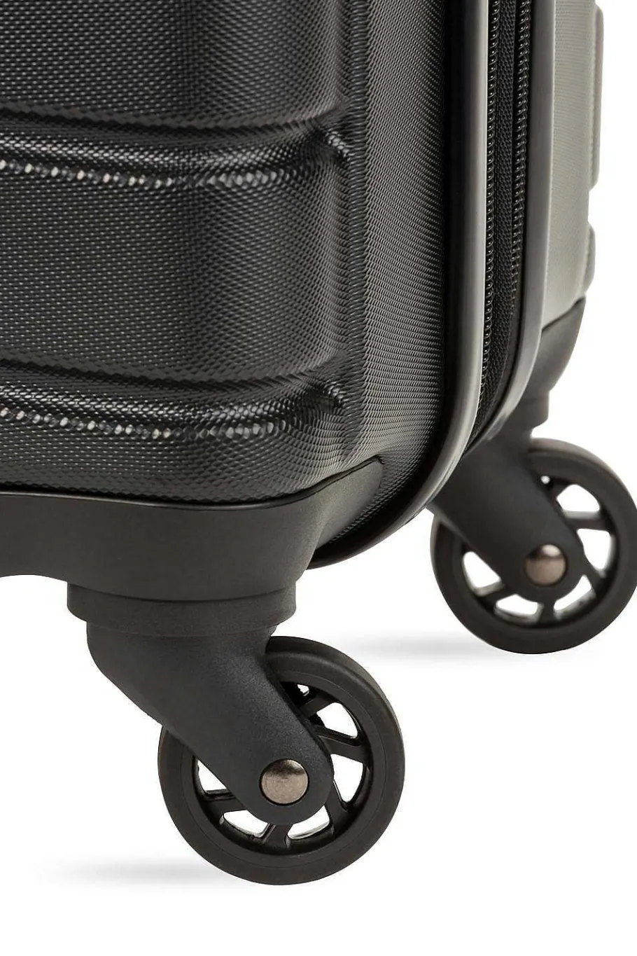 swissgear___expandable_carry_on_hardside_spinner_luggage_7-5.webp Flash Sale SWISSGEAR 7790 18" Expandable Carry On Hardside Spinner Luggage Black | Gray