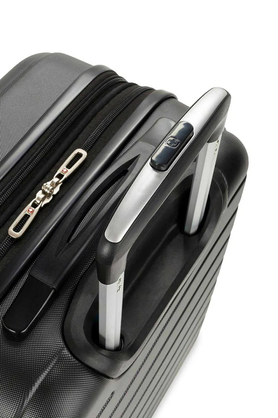 swissgear___expandable_carry_on_hardside_spinner_luggage_8-2.webp New SWISSGEAR 7790 18" Expandable Carry On Hardside Spinner Luggage Black | Gray