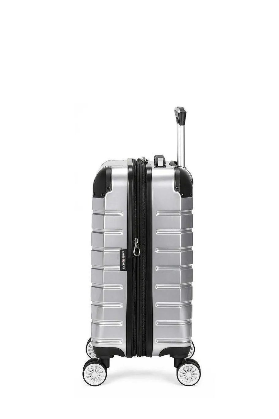 Discount SWISSGEAR 7782 18" Expandable Carry On Hardside Spinner Luggage - Silver