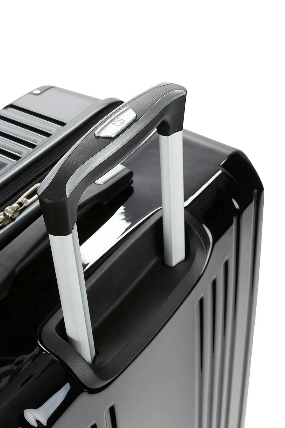 Shop SWISSGEAR 7786 27" Expandable Hardside Spinner Luggage Black | Burgundy | Silver