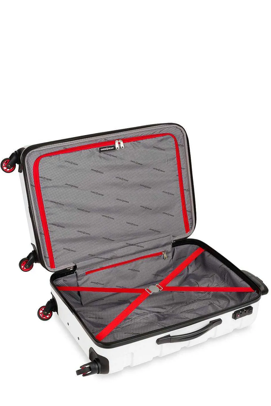 swissgear___expandable_hardside_spinner_luggage_7-11.webp Flash Sale SWISSGEAR 7366 23" Expandable Hardside Spinner Luggage Black | Clearly Aqua | Cobalt Blue | Coral Almond