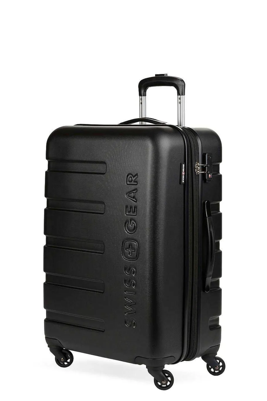 swissgear___expandable_hardside_spinner_luggage_8-11.webp Flash Sale SWISSGEAR 7366 23" Expandable Hardside Spinner Luggage Black | Clearly Aqua | Cobalt Blue | Coral Almond