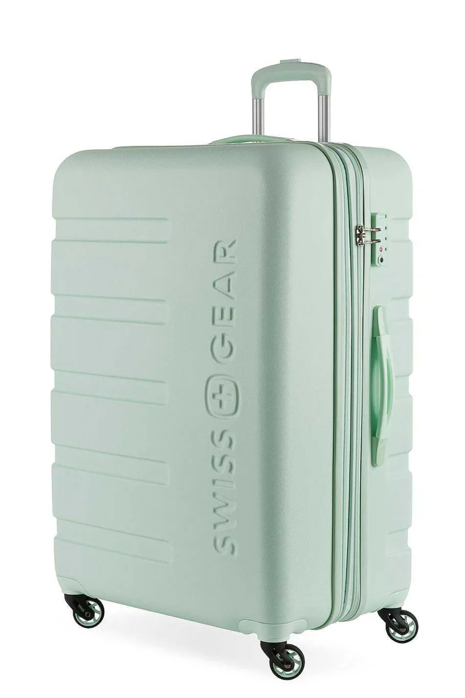 swissgear___expandable_hardside_spinner_luggage_8-12.webp Discount SWISSGEAR 7366 27" Expandable Hardside Spinner Luggage Black | Clearly Aqua | Cobalt Blue | Coral Almond