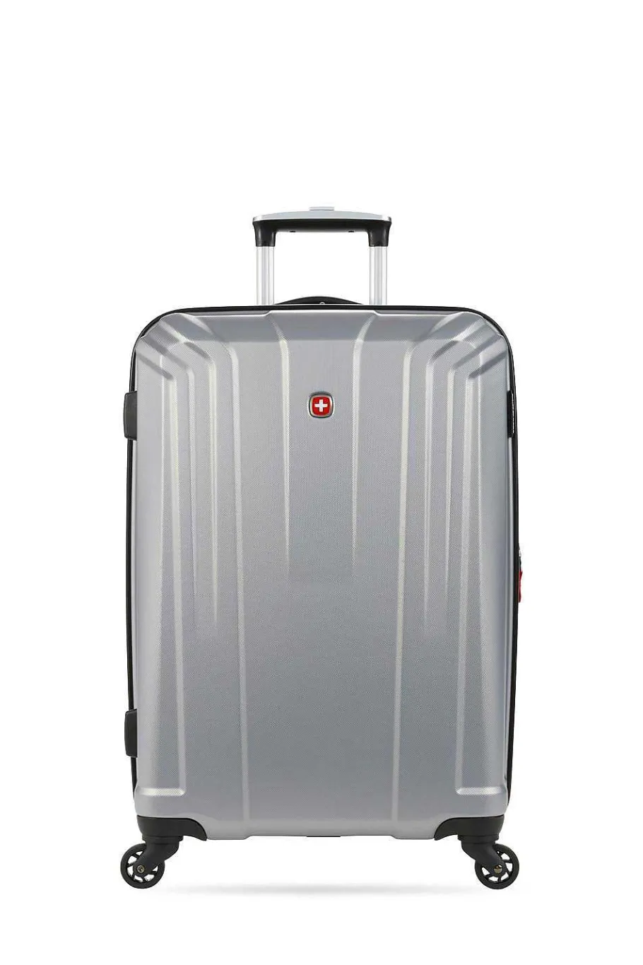 swissgear___expandable_hardside_spinner_luggage__silver_4.webp Outlet SWISSGEAR 3750 23" Expandable Hardside Spinner Luggage - Silver
