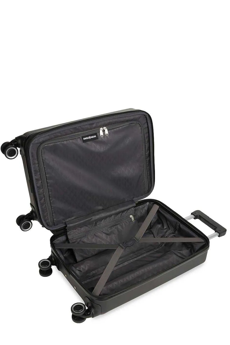 swissgear___expandable_hardside_spinner_luggage_carry_on_4.webp Best Sale SWISSGEAR 8090 20" Expandable Hardside Spinner Luggage Carry On Black | Burgundy