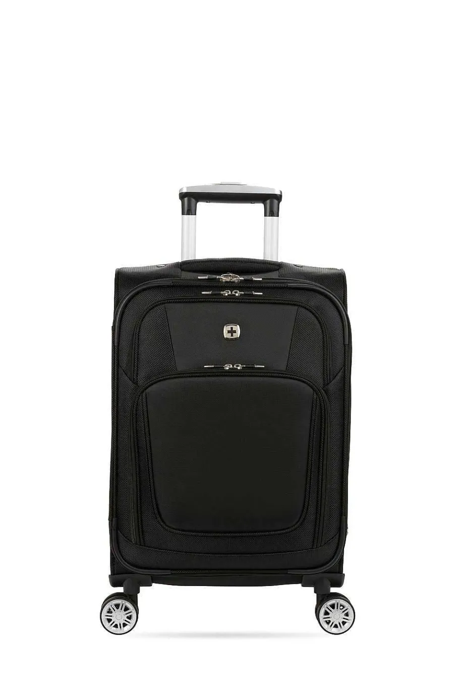 swissgear___expandable_spinner_carry_on_luggage__black_2-1.webp Store SWISSGEAR 7768 20" Expandable Spinner Carry On Luggage - Black