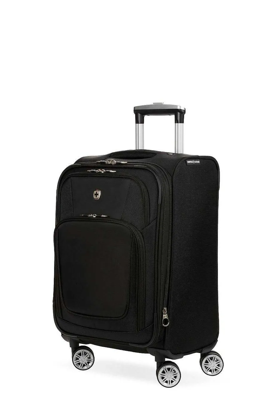swissgear___expandable_spinner_carry_on_luggage__black_8.webp Outlet SWISSGEAR 7768 20" Expandable Spinner Carry On Luggage - Black