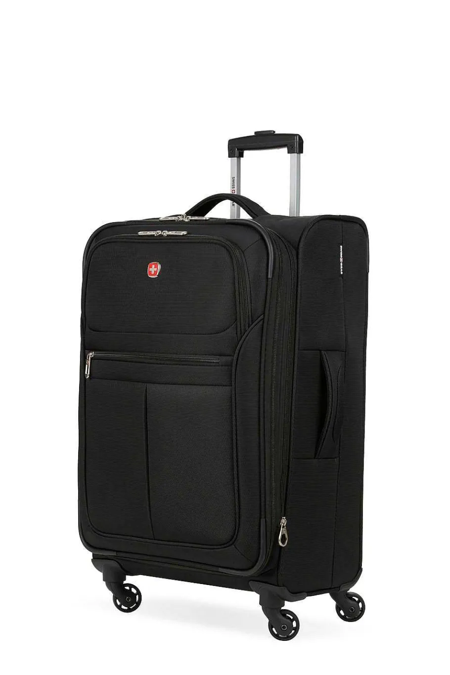 swissgear___expandable_spinner_luggage__black_3-6.webp Store SWISSGEAR 4010 23" Expandable Spinner Luggage - Black