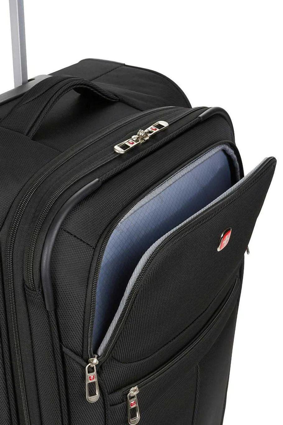 swissgear___expandable_spinner_luggage__black_7-1.webp Clearance SWISSGEAR 4010 23" Expandable Spinner Luggage - Black