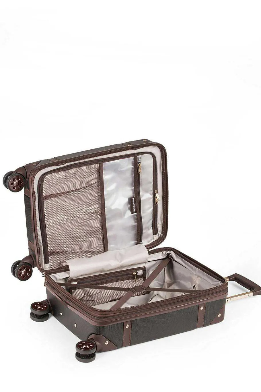 swissgear___expandable_trunk_carry_on_spinner_luggage_8.webp Sale SWISSGEAR 7739 19" Expandable Trunk Carry On Spinner Luggage Black | Black/Black | Blush | Purple