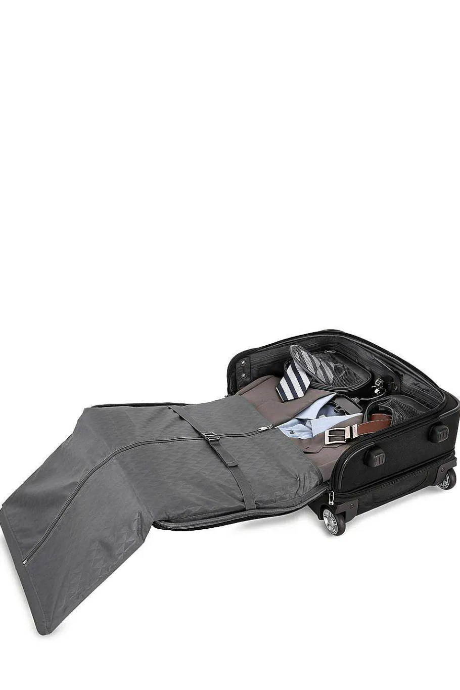 swissgear___garment_upright_carry_on_wheeled_luggage__black_4.webp Best SWISSGEAR 6590 20" Garment Upright Carry On Wheeled Luggage - Black