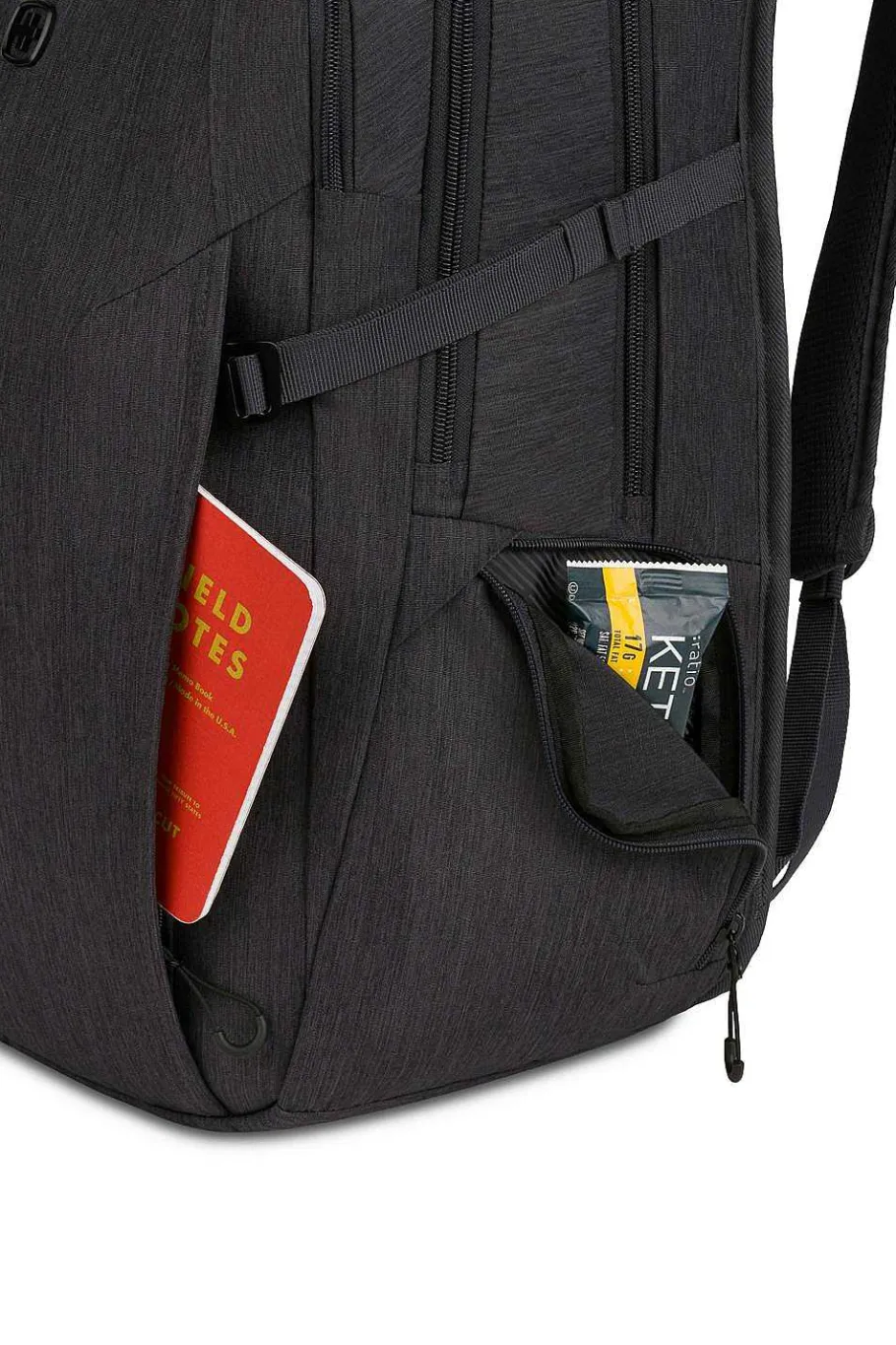 swissgear___laptop_backpack_10-4.webp Sale SWISSGEAR 8182 16" Laptop Backpack Charcoal Heather | Light Gray Heather | Navy Heather