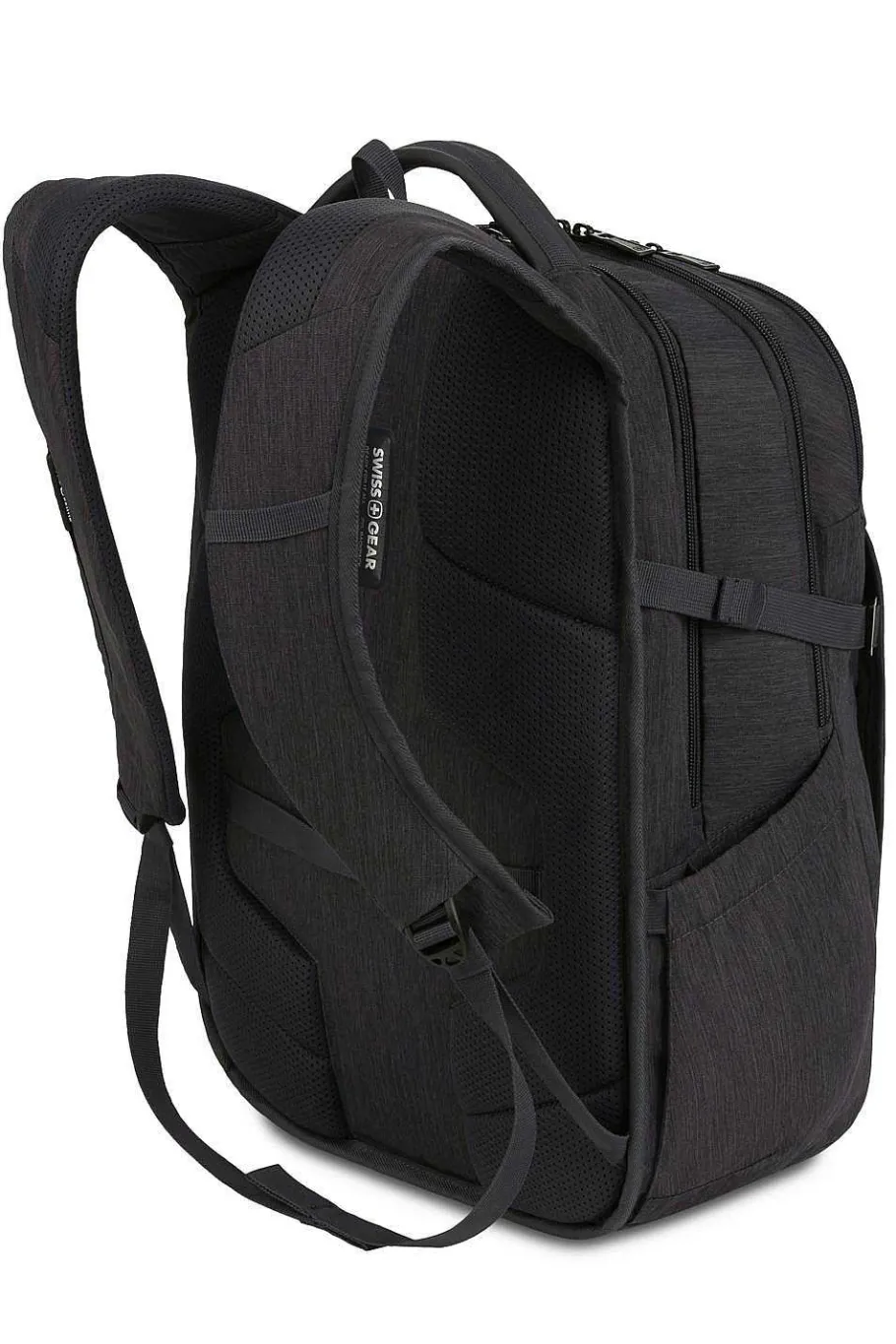 swissgear___laptop_backpack_6-4.webp Sale SWISSGEAR 8182 16" Laptop Backpack Charcoal Heather | Light Gray Heather | Navy Heather