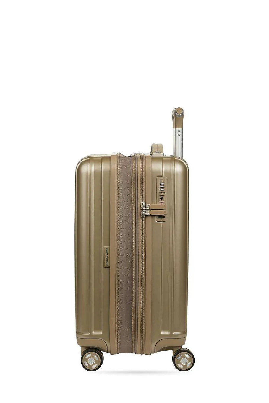 Cheap SWISSGEAR 7910 20" Usb Expandable Carry On Hardside Spinner Luggage - Golden Sand