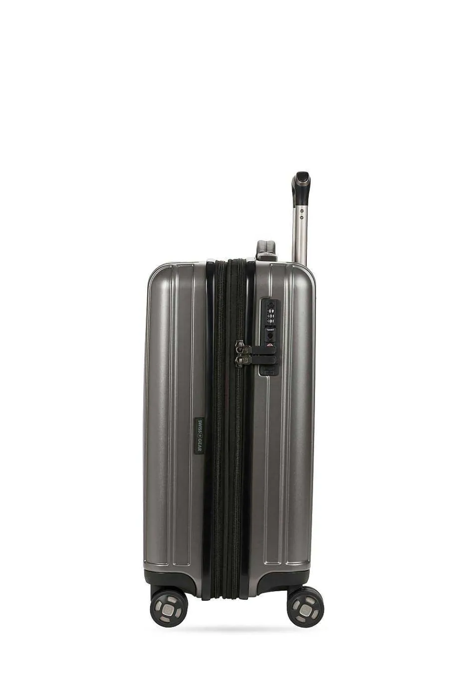 Cheap SWISSGEAR 7910 20" Usb Expandable Carry On Hardside Spinner Luggage - Gun Metal