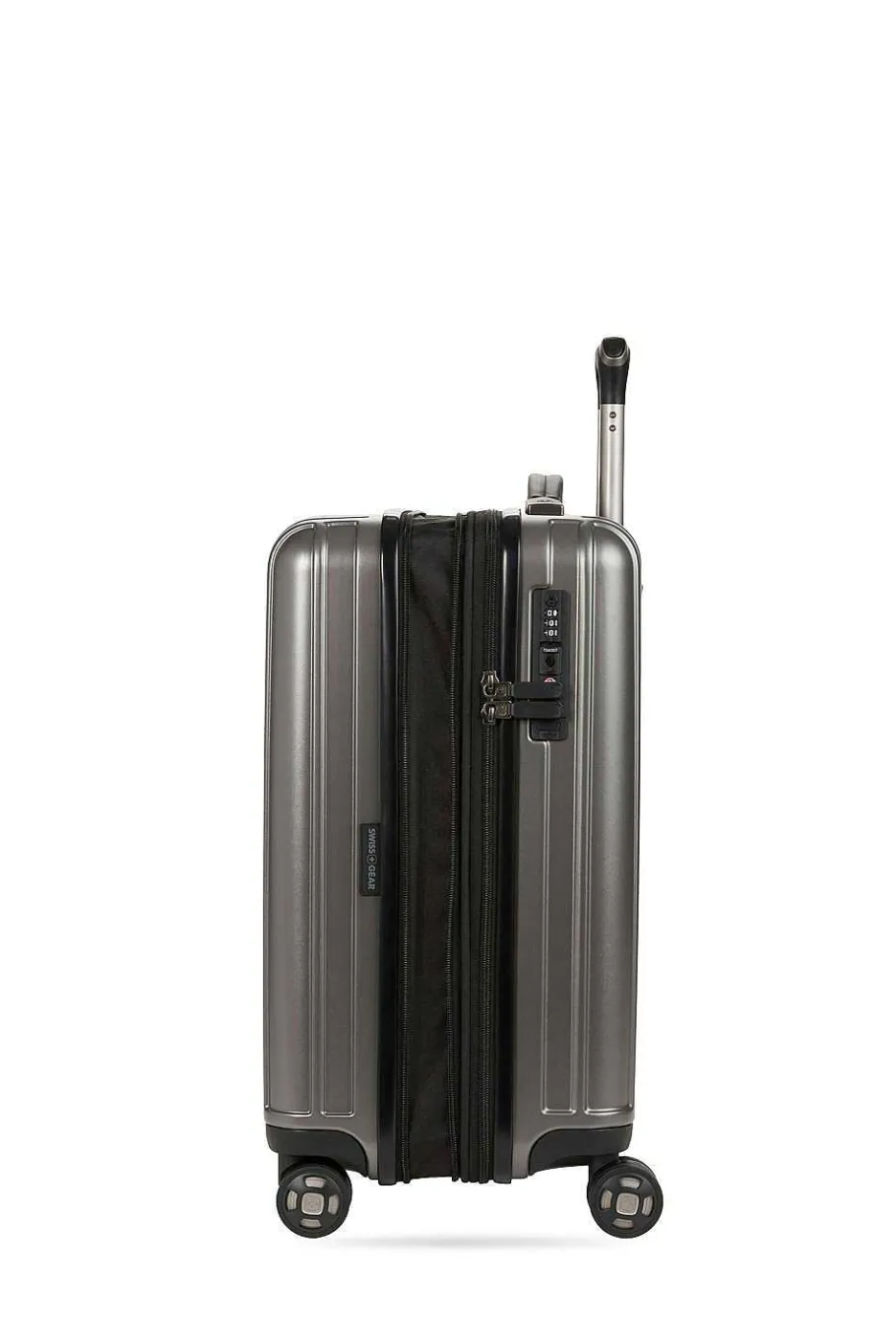 swissgear___usb_expandable_carry_on_hardside_spinner_luggage__gun_metal_4-2.webp Fashion SWISSGEAR 7910 20" Usb Expandable Carry On Hardside Spinner Luggage - Gun Metal