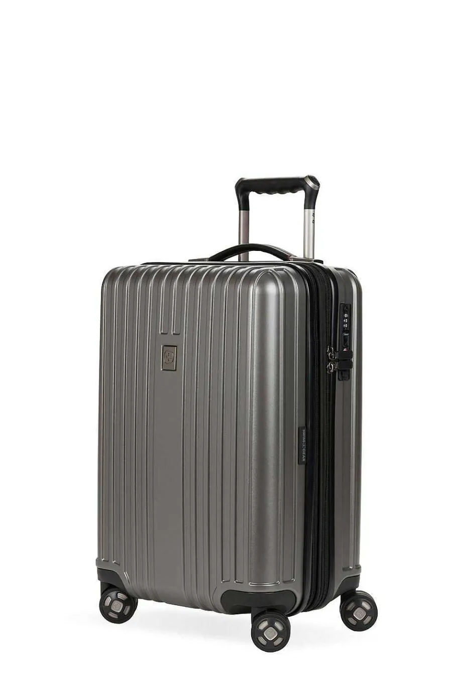 swissgear___usb_expandable_carry_on_hardside_spinner_luggage__gun_metal_5-2.webp Fashion SWISSGEAR 7910 20" Usb Expandable Carry On Hardside Spinner Luggage - Gun Metal