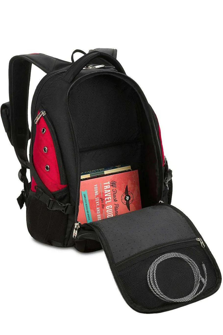 swissgear__deluxe_laptop_backpack_11.webp Best SWISSGEAR 1592 Deluxe Laptop Backpack Black | Black/Red