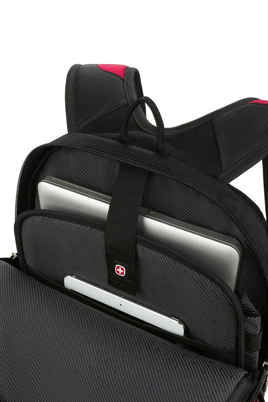 swissgear__deluxe_laptop_backpack_7.webp Best SWISSGEAR 1592 Deluxe Laptop Backpack Black | Black/Red