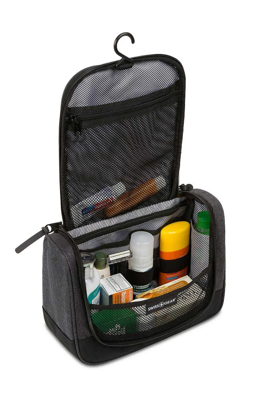swissgear__dopp_kit__heather_gray_2-5.webp Best SWISSGEAR 2379 Dopp Kit - Heather Gray