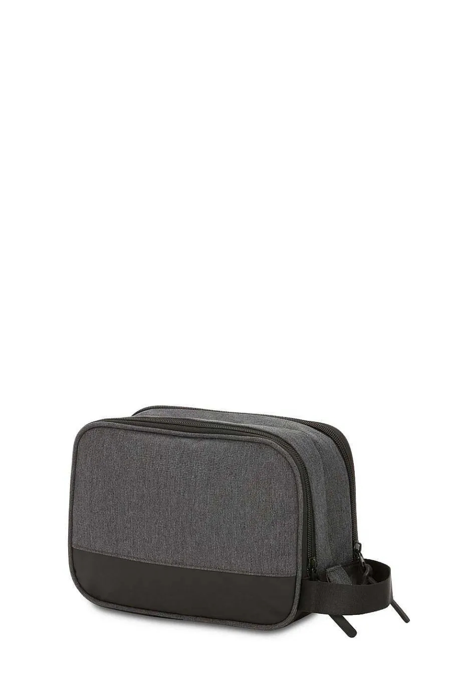 swissgear__dual_compartment_dopp_kit__heather_gray_2.webp Best SWISSGEAR 2661 Dual Compartment Dopp Kit - Heather Gray