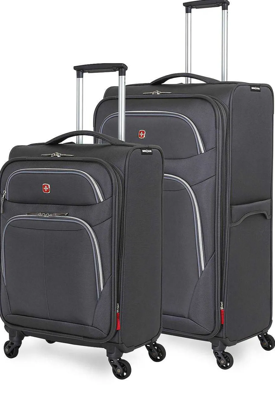 Hot SWISSGEAR 6270 Expandable Liteweight 2Pc Spinner Luggage Set - Pewter