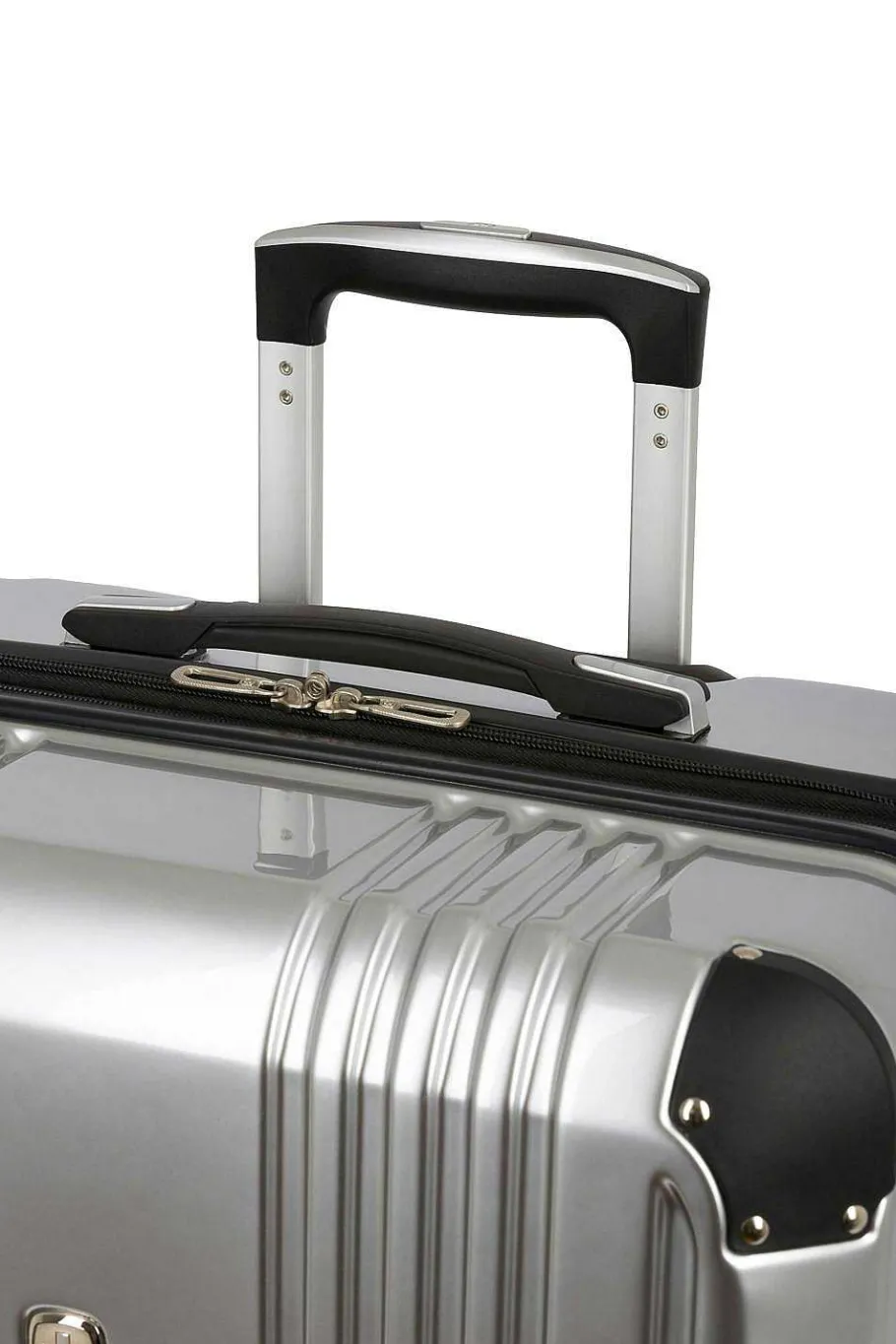 swissgear__expandable_pc_hardside_spinner_luggage_set__silver_6.webp Flash Sale SWISSGEAR 7786 Expandable 2Pc Hardside Spinner Luggage Set - Silver