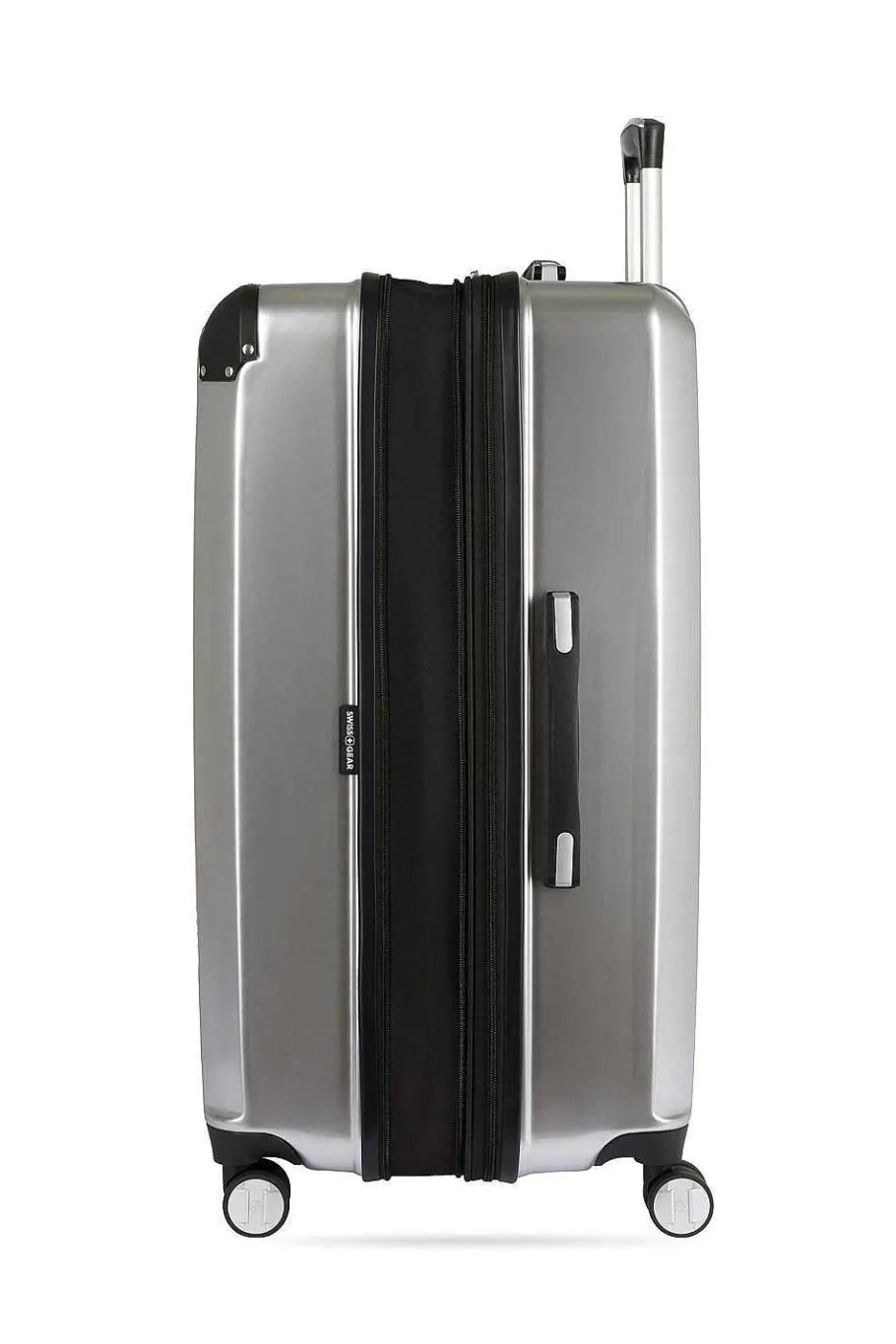 swissgear__expandable_pc_hardside_spinner_luggage_set__silver_7.webp Flash Sale SWISSGEAR 7786 Expandable 2Pc Hardside Spinner Luggage Set - Silver