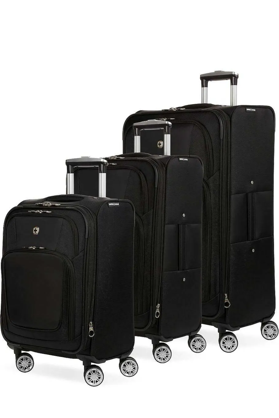 swissgear__expandable_pc_spinner_luggage_set__black_3-1.webp Shop SWISSGEAR 7768 Expandable 3Pc Spinner Luggage Set - Black