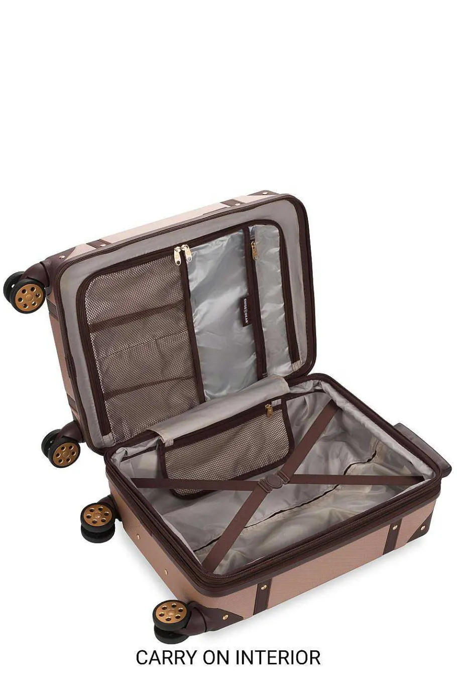 Best SWISSGEAR 7739 Expandable Trunk 2Pc Spinner Set Black/Black | Blush | White