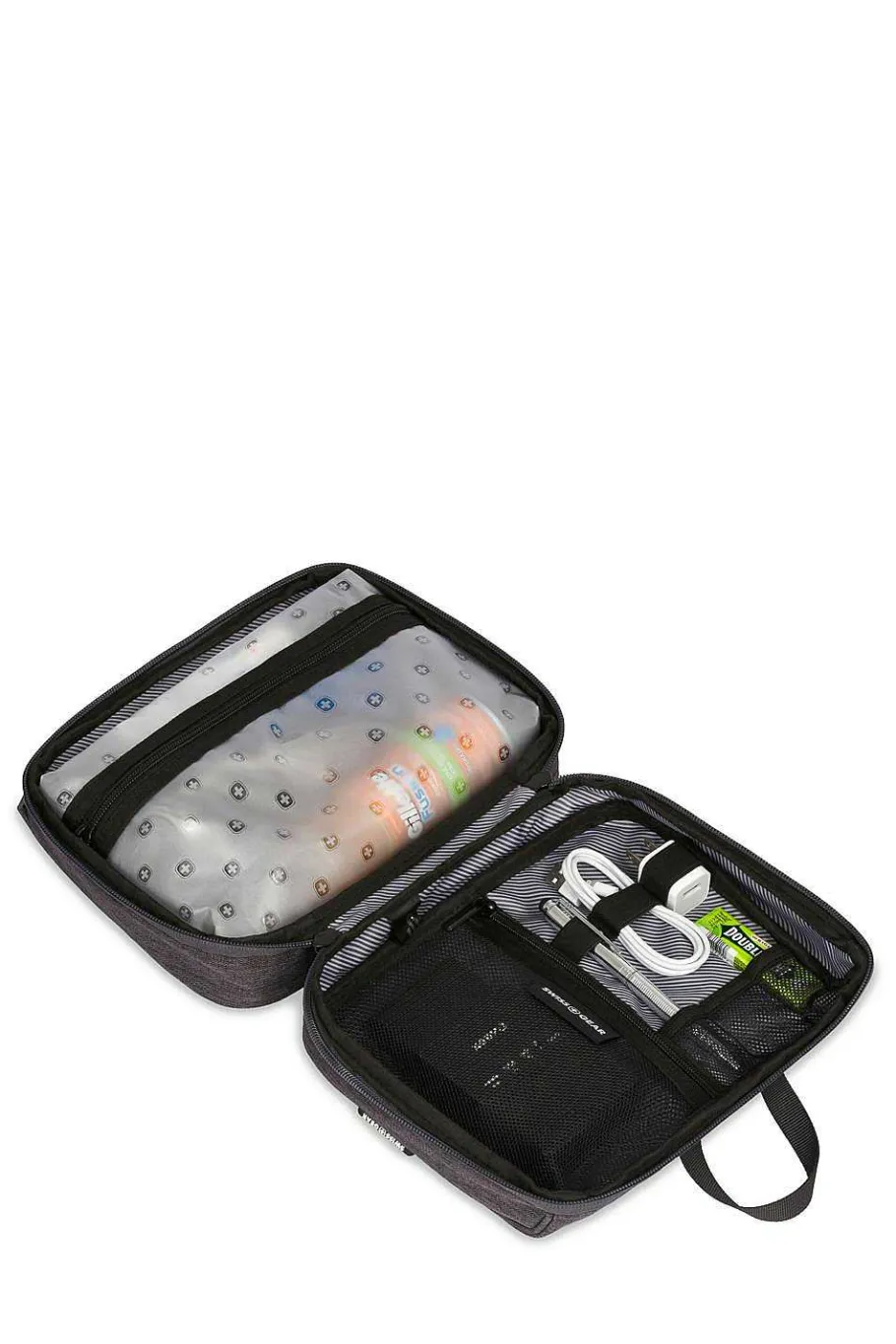 swissgear__in_toiletrytech_kit__dark_gray_heather_2-1.webp Outlet SWISSGEAR 2679 2-In-1 Toiletry-Tech Kit - Dark Gray Heather