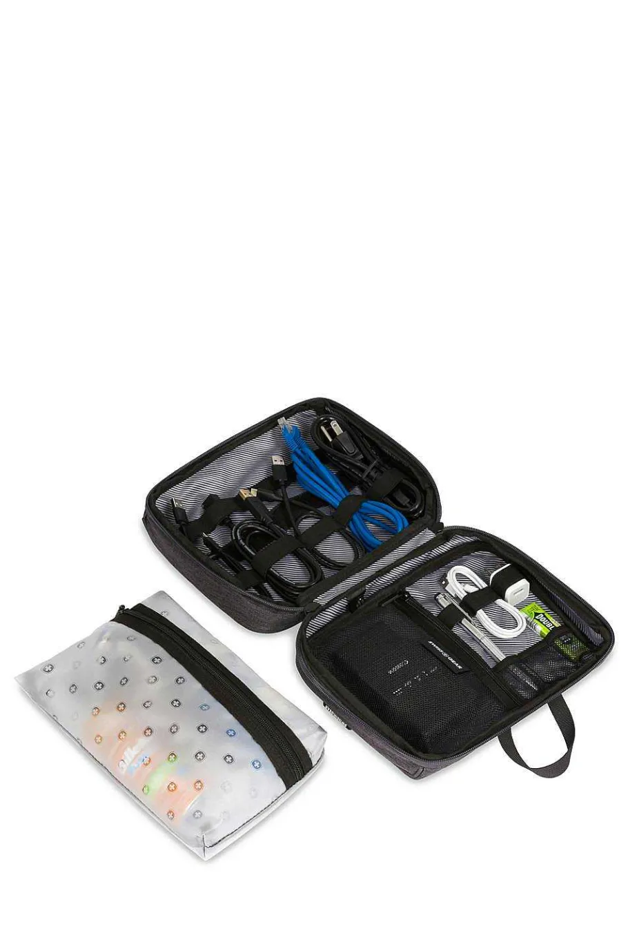 swissgear__in_toiletrytech_kit__dark_gray_heather_2.webp New SWISSGEAR 2679 2-In-1 Toiletry-Tech Kit - Dark Gray Heather