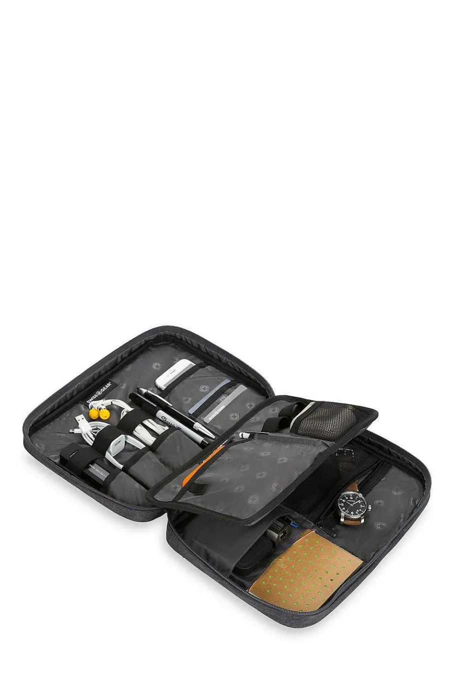 swissgear__tablettech_portfolio_2-2.webp Fashion SWISSGEAR 2697 Tablet-Tech Portfolio Dark Gray Heather | Noir Satin