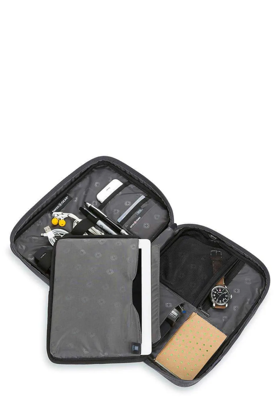 swissgear__tablettech_portfolio_6-2.webp Fashion SWISSGEAR 2697 Tablet-Tech Portfolio Dark Gray Heather | Noir Satin