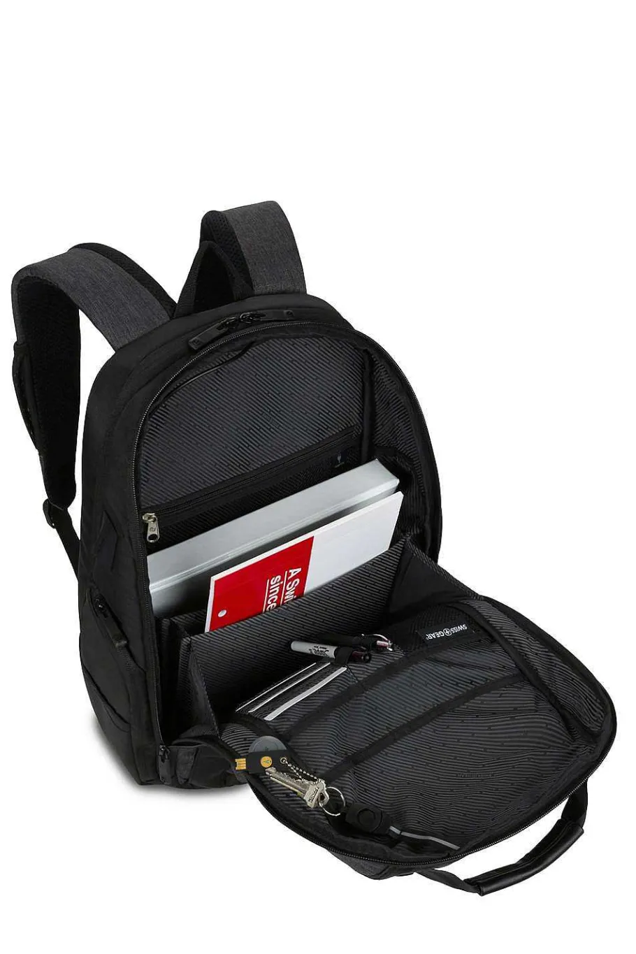 Best Sale SWISSGEAR 3671 Usb Scansmart Laptop Backpack - Gray Heather/Black