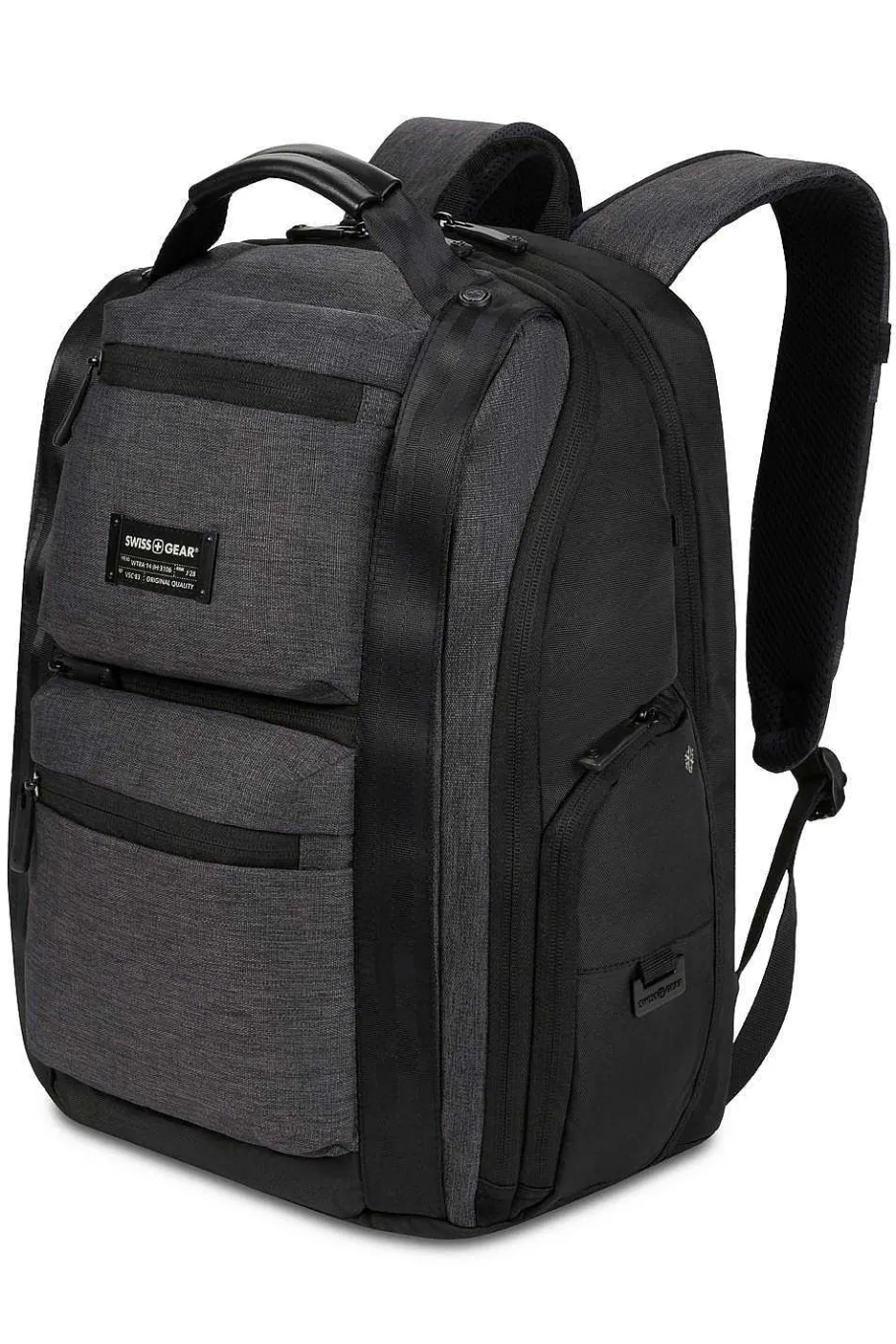 swissgear__usb_scansmart_laptop_backpack__gray_heatherblack_6.webp Best Sale SWISSGEAR 3671 Usb Scansmart Laptop Backpack - Gray Heather/Black