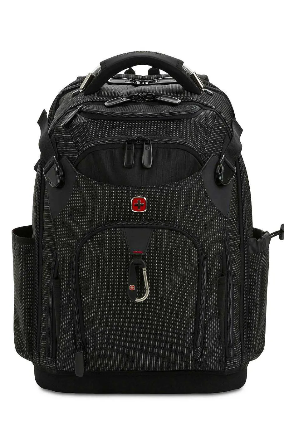Store SWISSGEAR 3636 Usb Work Pack Pro Tool Backpack Black Canvas | Black With White Dots | Brown Canvas