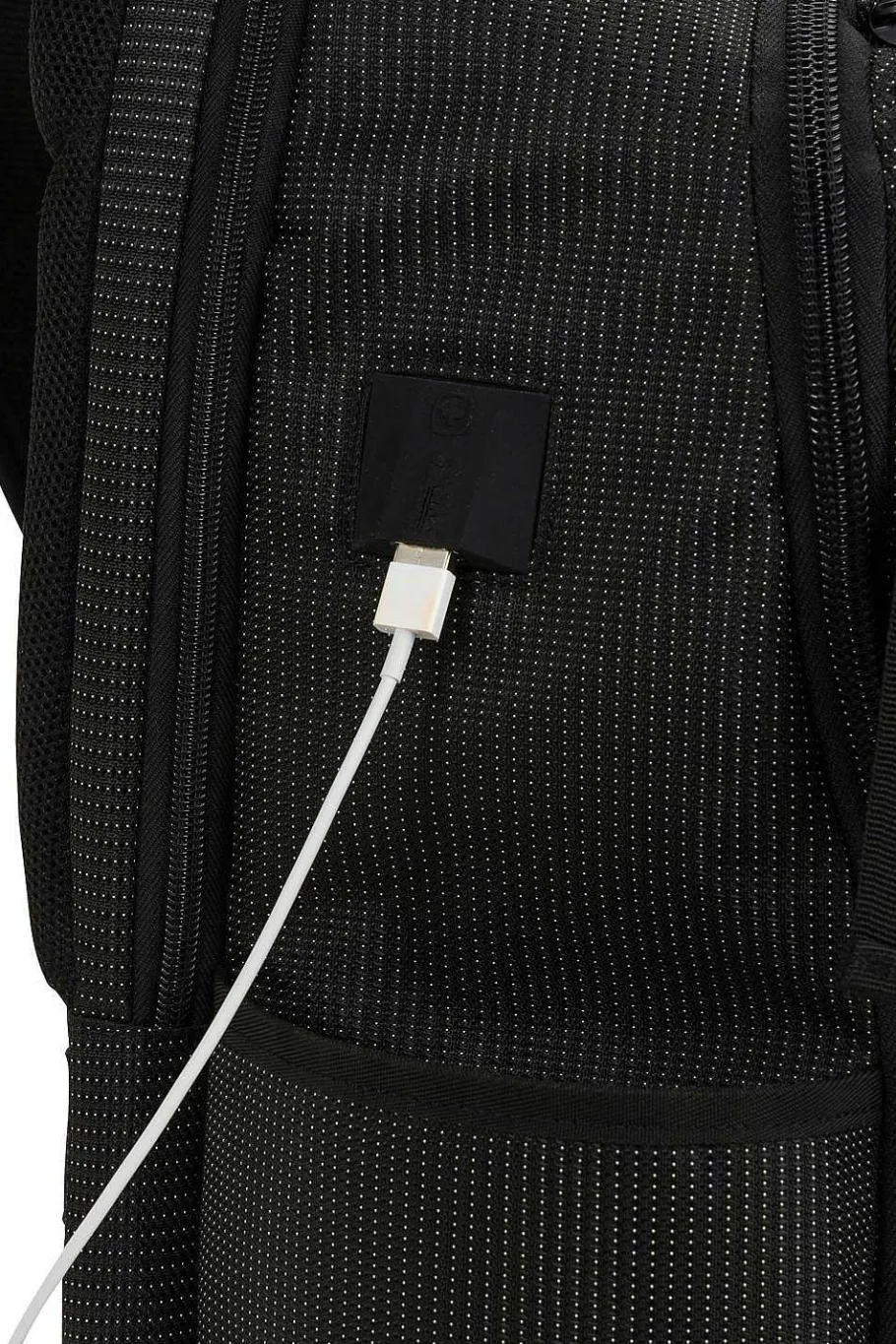 swissgear__usb_work_pack_pro_tool_backpack_13-1.webp Store SWISSGEAR 3636 Usb Work Pack Pro Tool Backpack Black Canvas | Black With White Dots | Brown Canvas