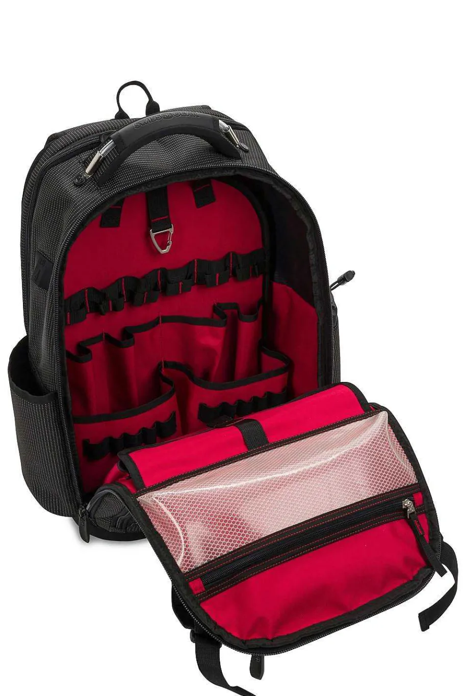 swissgear__usb_work_pack_pro_tool_backpack_9-1.webp Store SWISSGEAR 3636 Usb Work Pack Pro Tool Backpack Black Canvas | Black With White Dots | Brown Canvas