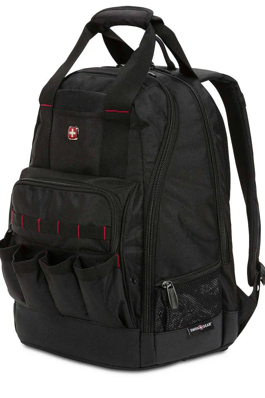 Online SWISSGEAR 2767 Work Pack Tool Backpack Black | Brown | Canvas Black Brown