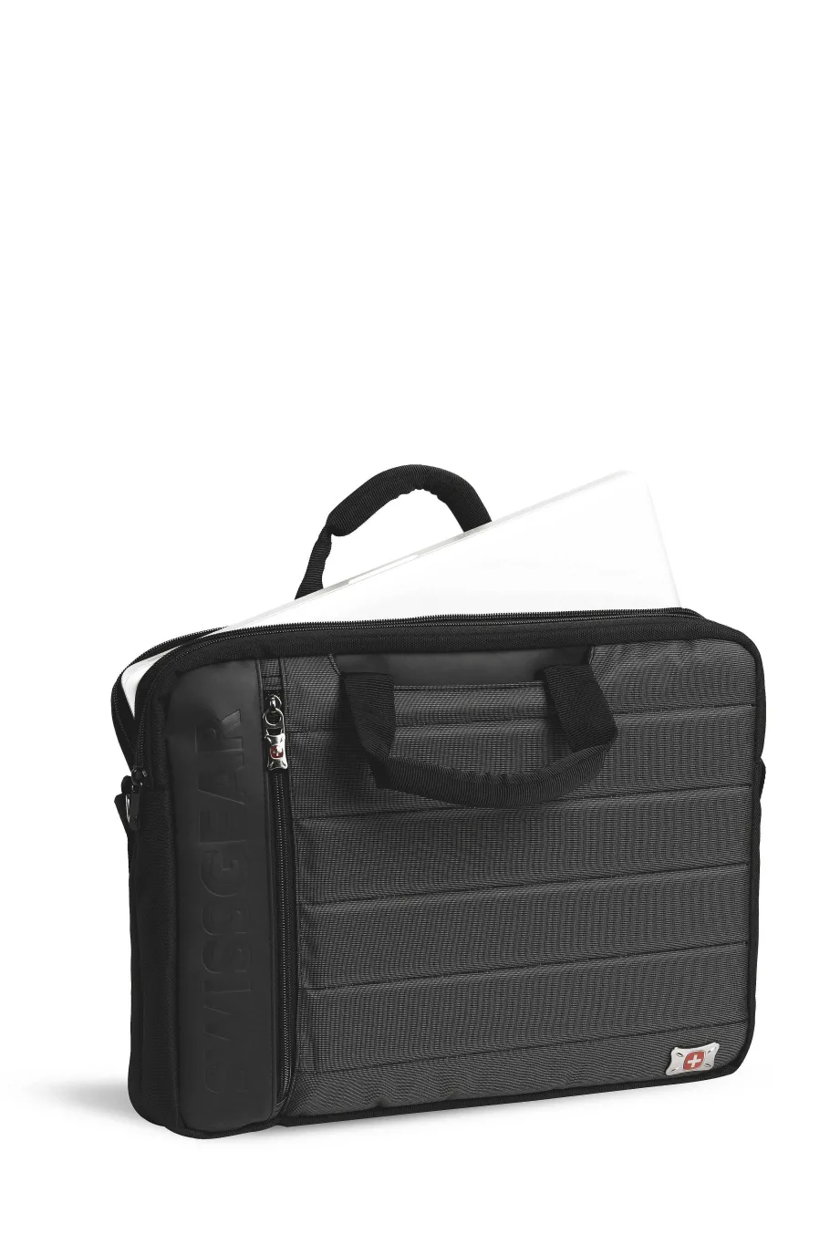 swissgear_anthem__laptop_slimcase_bag__blackgray_7.webp Fashion SWISSGEAR Anthem 17" Laptop Slimcase Bag - Black/Gray
