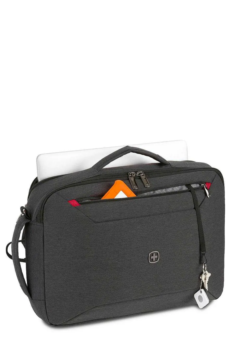 swissgear_mx_commute_hybrid_briefbackpack__charcoal_gray_heather_2.webp Cheap SWISSGEAR Mx Commute Hybrid Brief/Backpack - Charcoal Gray Heather