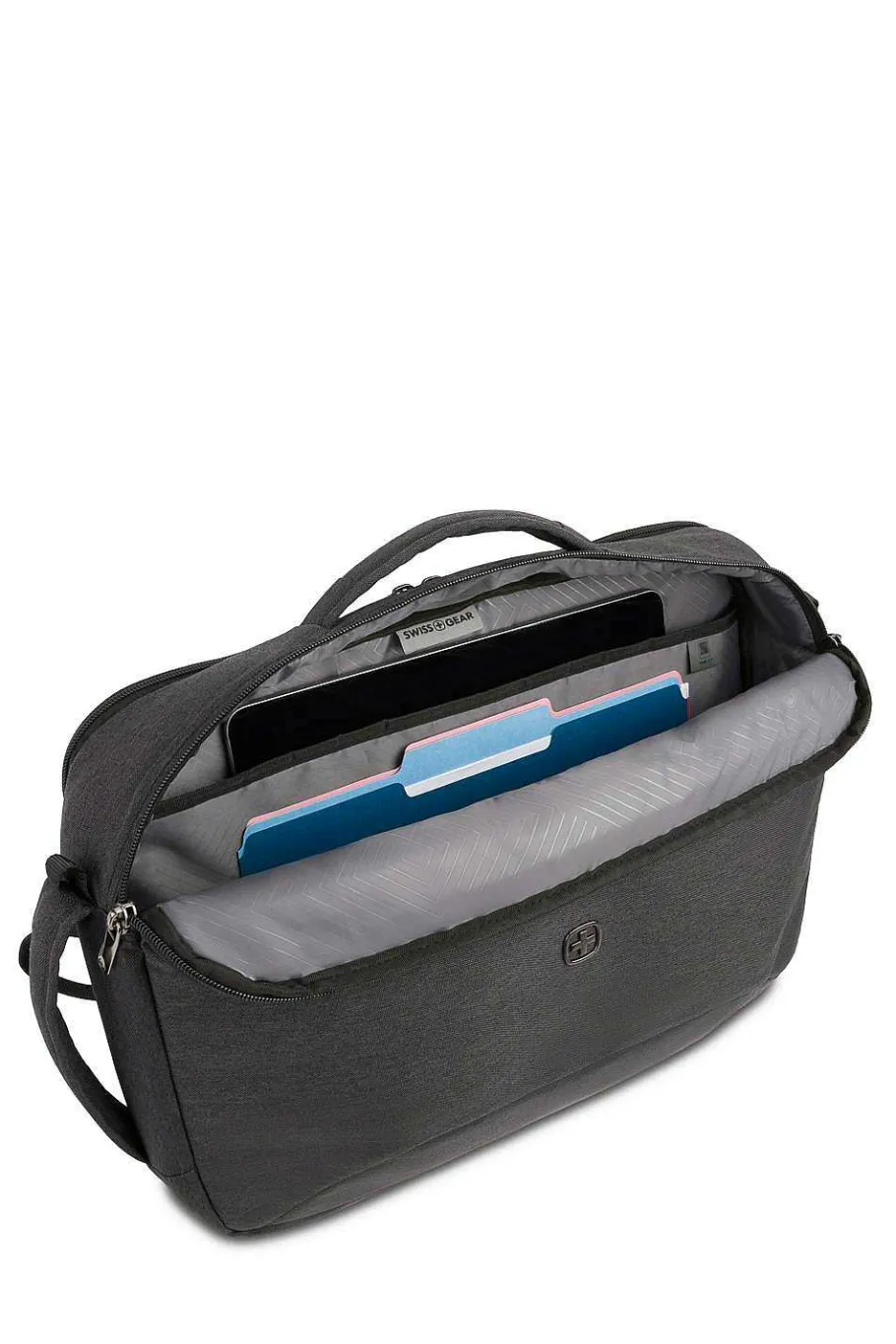 swissgear_mx_commute_hybrid_briefbackpack__charcoal_gray_heather_6.webp Cheap SWISSGEAR Mx Commute Hybrid Brief/Backpack - Charcoal Gray Heather