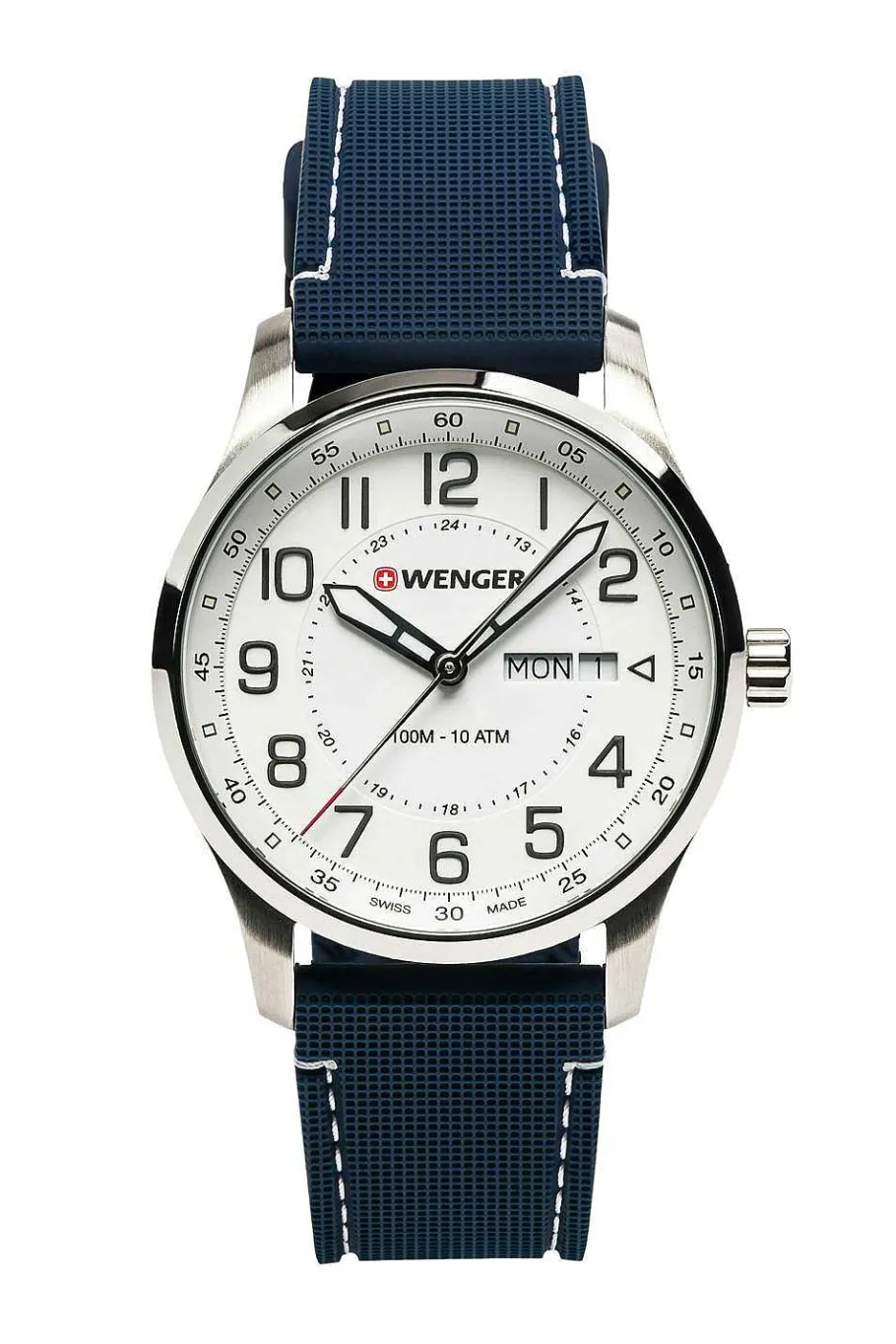 wenger_attitude_watch__stainless_steel_with_white_dial_and_blue_silicone_strap_6-1.webp Best Sale SWISSGEAR Wenger Attitude Watch - Stainless Steel With White Dial And Blue Silicone Strap