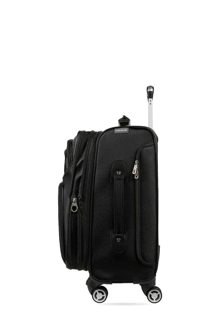 wenger_identity_expandable_laptop_carry_on_spinner_luggage__black_2.webp New SWISSGEAR Wenger Identity Expandable Laptop Carry On Spinner Luggage - Black