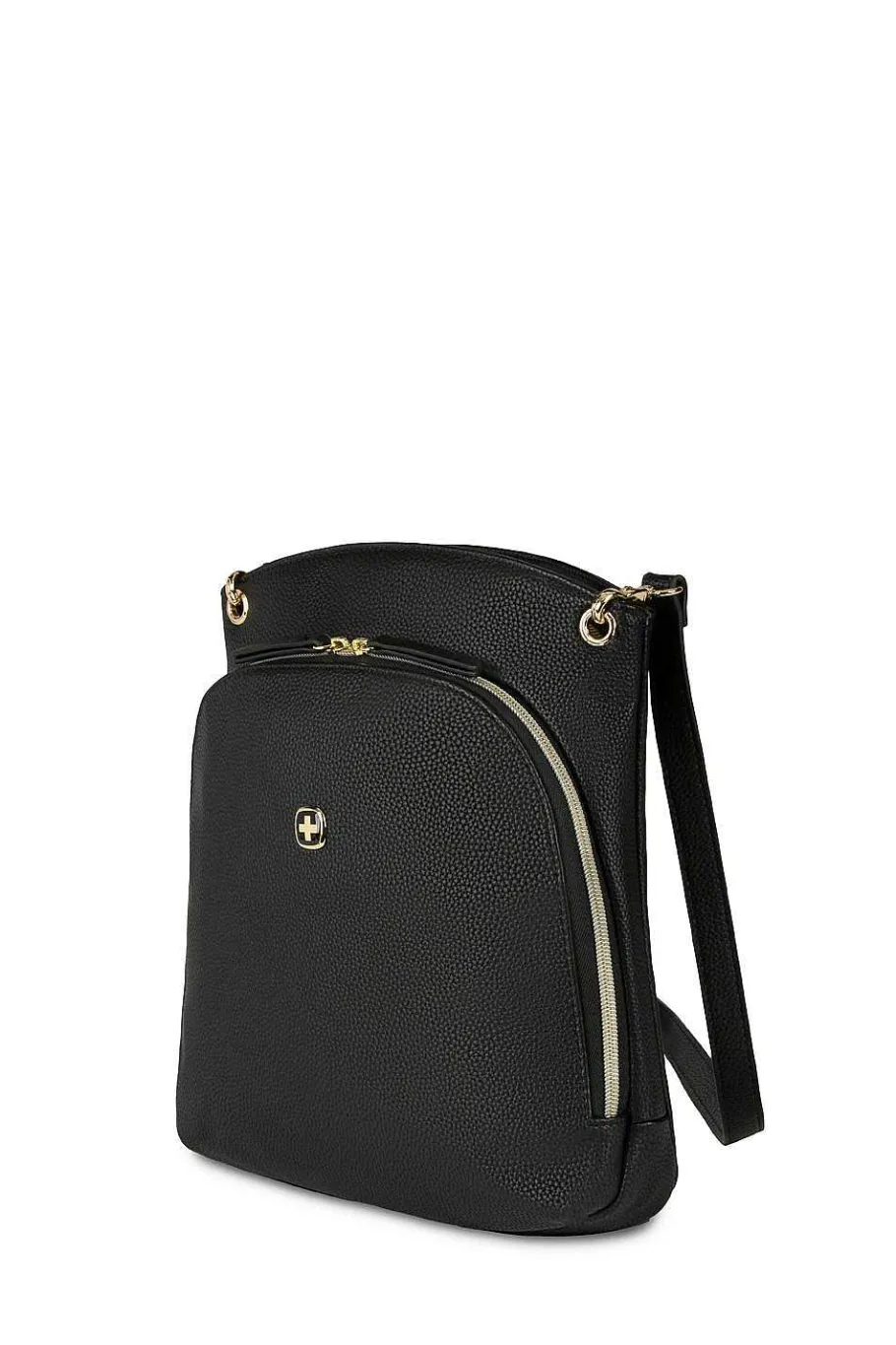 Cheap SWISSGEAR Wenger Leasophie Tablet Crossbody Bag - Black/Sky Blue