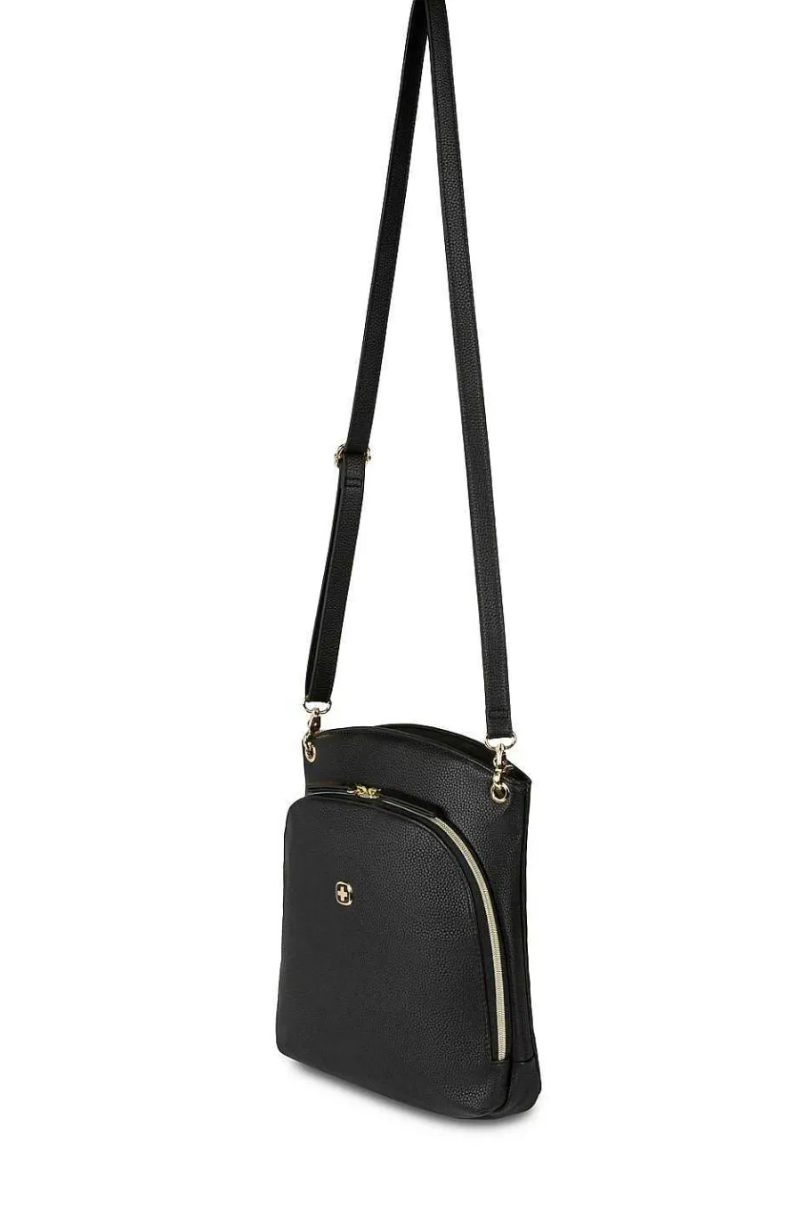 Shop SWISSGEAR Wenger Leasophie Tablet Crossbody Bag - Black/Sky Blue