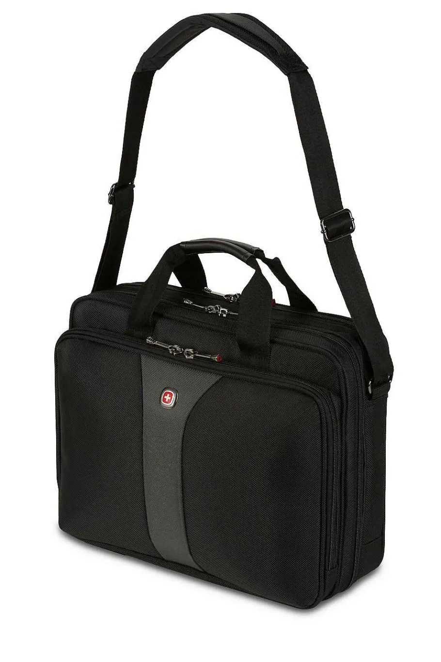 Hot SWISSGEAR Wenger Legacy 16 Inch Double Gusset Computer Case - Black/Gray